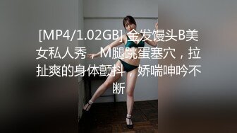 [MP4/1.02GB] 金发馒头B美女私人秀，M腿跳蛋塞穴，拉扯爽的身体颤抖，娇喘呻吟不断