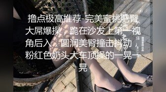 撸点极高推荐-完美蜜桃肥臀大屌爆操，跪在沙发上第一视角后入，圆润美臀撞击抖动，粉红色奶头大车顶操的一晃一晃