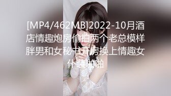 [MP4/462MB]2022-10月酒店情趣炮房偷拍两个老总模样胖男和女秘书开房换上情趣女仆装啪啪