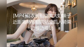 [MP4]白衣长相甜美大奶妹子近距离特写掰穴站立后人骑乘边操边摸奶