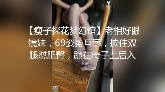 【瘦子探花梦幻馆】老相好眼镜妹，69姿势互舔，按住双腿怼肥臀，跪在椅子上后入