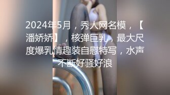 2024年5月，秀人网名模，【潘娇娇】，核弹巨乳，最大尺度爆乳情趣装自慰特写，水声不断好骚好浪