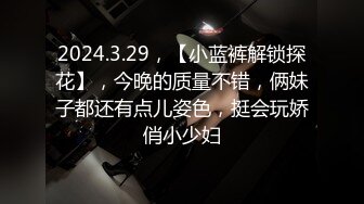 2024.3.29，【小蓝裤解锁探花】，今晚的质量不错，俩妹子都还有点儿姿色，挺会玩娇俏小少妇