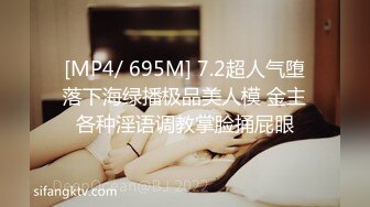 [MP4/ 695M] 7.2超人气堕落下海绿播极品美人模 金主各种淫语调教掌脸捅屁眼